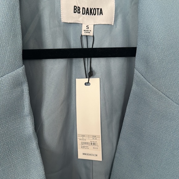 New BB DAKOTA blue oversized blazer S - Picture 2 of 4